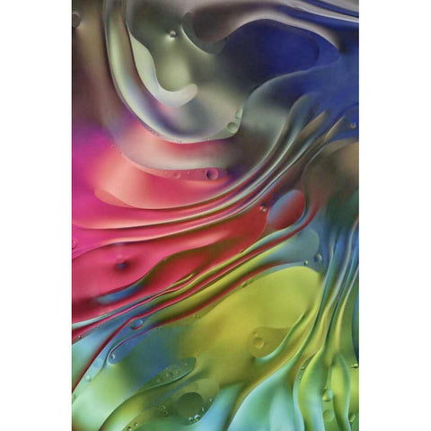 USA, Pennsylvania, Erie Oil abstract Black Modern Wood Framed Art Print with Double Matting by Anon, Ellen