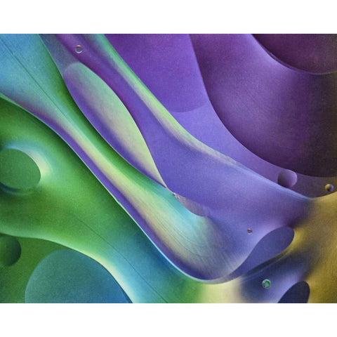 USA, Pennsylvania, Erie Oil abstract Black Modern Wood Framed Art Print with Double Matting by Anon, Ellen