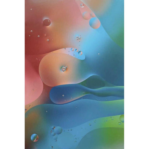 USA, Pennsylvania, Erie Oil abstract Black Modern Wood Framed Art Print by Anon, Ellen