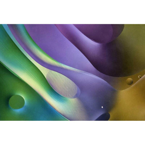 USA, Pennsylvania, Erie Oil abstract Black Modern Wood Framed Art Print by Anon, Ellen