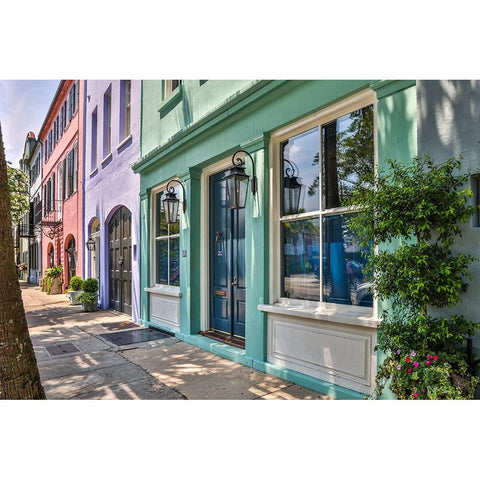 Usa-South Carolina-Charleston Black Modern Wood Framed Art Print with Double Matting by Looney, Hollice