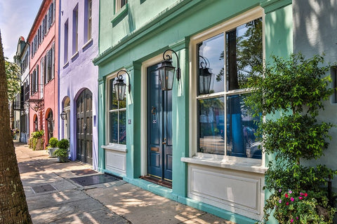 Usa-South Carolina-Charleston White Modern Wood Framed Art Print with Double Matting by Looney, Hollice