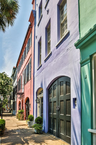 Usa-South Carolina-Charleston White Modern Wood Framed Art Print with Double Matting by Looney, Hollice