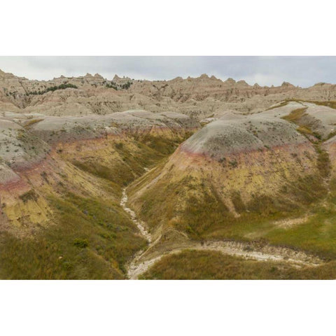 South Dakota, Badlands NP Wilderness landscape Black Modern Wood Framed Art Print by Illg, Cathy and Gordon