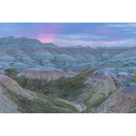 South Dakota, Badlands NP Wilderness landscape White Modern Wood Framed Art Print by Illg, Cathy and Gordon