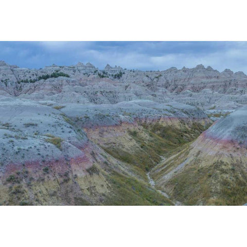 South Dakota, Badlands NP Wilderness landscape Gold Ornate Wood Framed Art Print with Double Matting by Illg, Cathy and Gordon