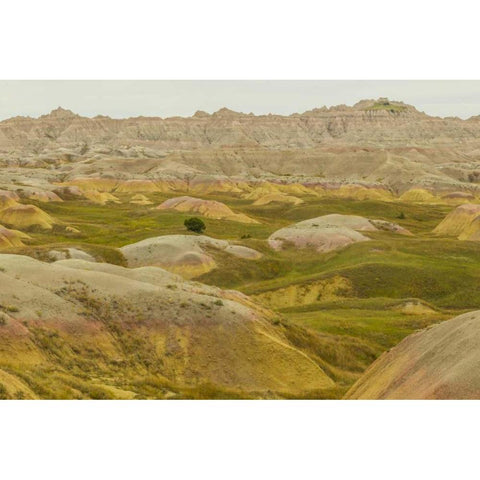 South Dakota, Badlands NP Wilderness landscape Black Modern Wood Framed Art Print by Illg, Cathy and Gordon
