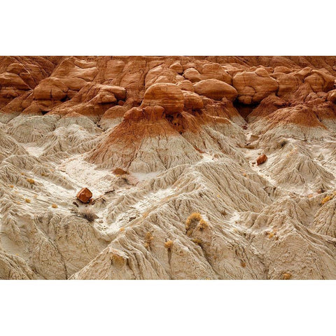 Utah-Grand Staircase-Escalante National Monument-Toadstools area Black Modern Wood Framed Art Print with Double Matting by Collins, Ann