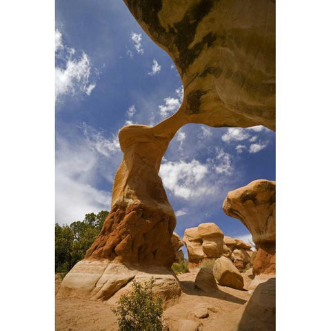 UT, Escalante Grand Staircase NM, Devils Garden Black Modern Wood Framed Art Print by Paulson, Don