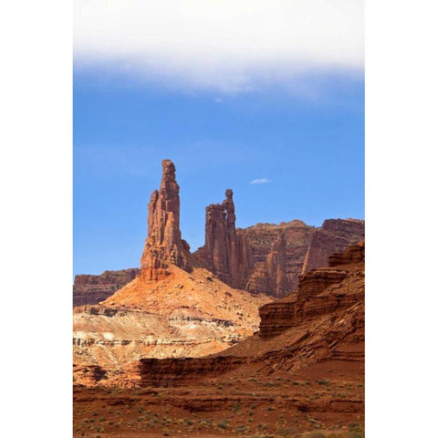 USA, Utah, Moab, Canyonlands NP, White Rim Trail Black Modern Wood Framed Art Print by Lord, Fred