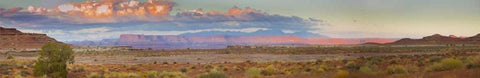 UT, Moab, Canyonlands NP Mesa and Monte La Sal Black Ornate Wood Framed Art Print with Double Matting by Lord, Fred