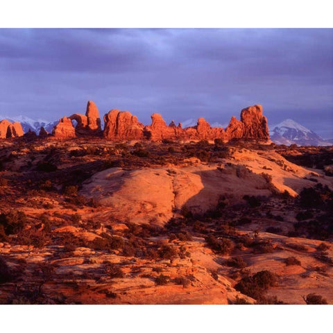 USA, Utah Arches NP Arches at sunset Black Modern Wood Framed Art Print with Double Matting by Talbot Frank, Christopher