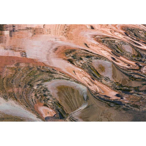 Utah, Glen Canyon Reflection in Lake Powell Gold Ornate Wood Framed Art Print with Double Matting by Paulson, Don