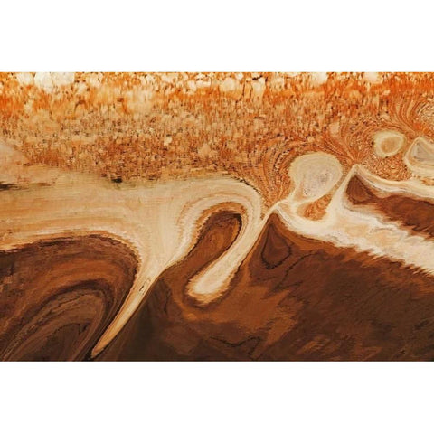 Utah, Glen Canyon Reflection in Lake Powell Gold Ornate Wood Framed Art Print with Double Matting by Paulson, Don