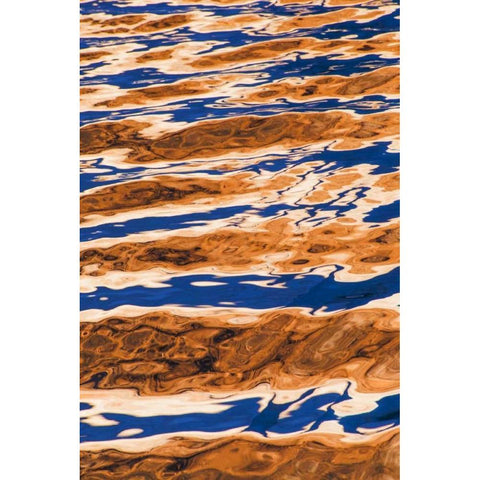 Utah, Glen Canyon Reflection in Lake Powell Gold Ornate Wood Framed Art Print with Double Matting by Paulson, Don