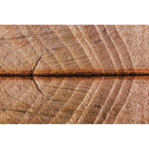 Utah, Glen Canyon Abstract reflection sandstone Black Modern Wood Framed Art Print by Paulson, Don
