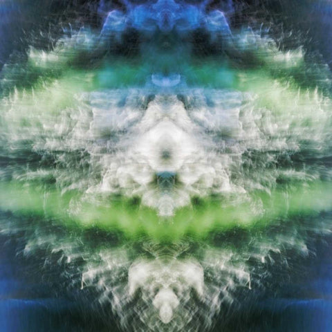 Utah, Glen Canyon Cliff reflects in Lake Powell Black Modern Wood Framed Art Print by Paulson, Don