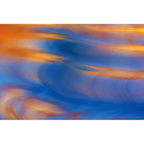 Utah, Glen Canyon Reflection in Lake Powell Black Modern Wood Framed Art Print with Double Matting by Paulson, Don