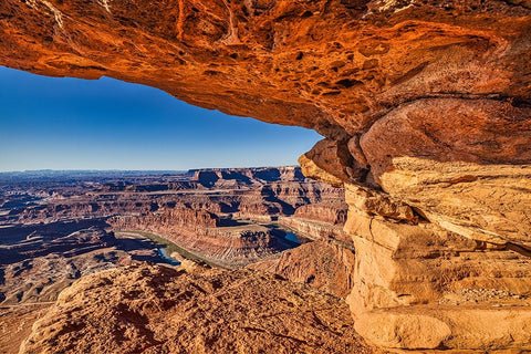 Dead Horse Point-Canyonlands National Park-Utah Black Ornate Wood Framed Art Print with Double Matting by Ford, John