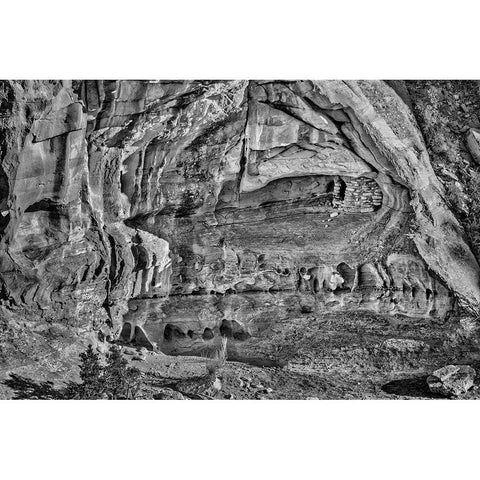 USA-Utah-National Park-Canyonlands National Park-Dead Horse Point-winter-landscape Black Modern Wood Framed Art Print by Ford, John