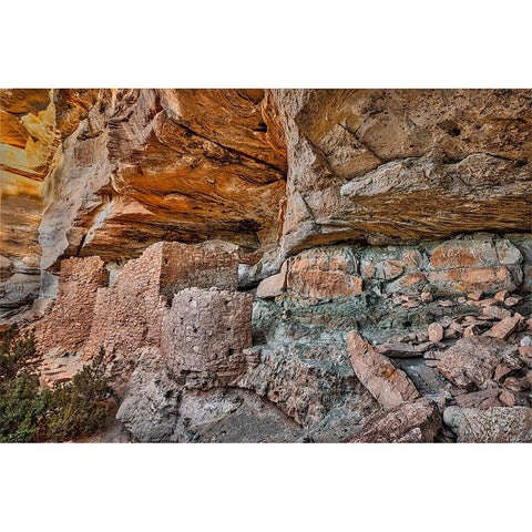 Little Westwater Ruin-Canyonlands National Park-Utah Black Modern Wood Framed Art Print by Ford, John