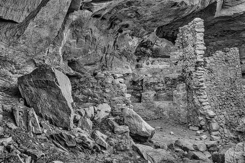 Little Westwater Ruin-Canyonlands National Park-Utah White Modern Wood Framed Art Print with Double Matting by Ford, John
