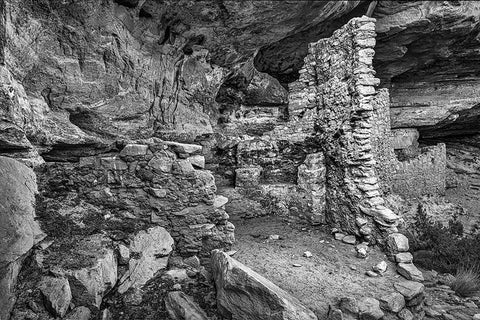 Little Westwater Ruin-Canyonlands National Park-Utah White Modern Wood Framed Art Print with Double Matting by Ford, John