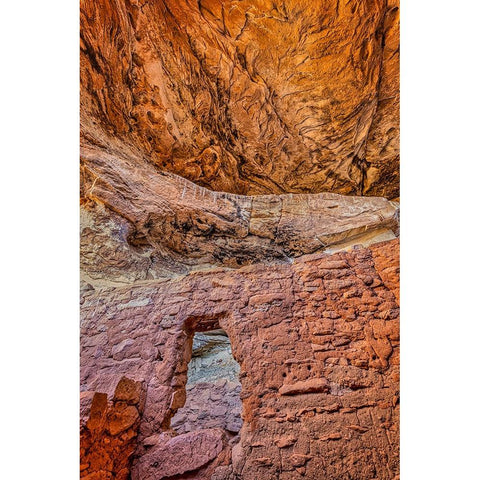 Little Westwater Ruin-Canyonlands National Park-Utah Black Modern Wood Framed Art Print by Ford, John