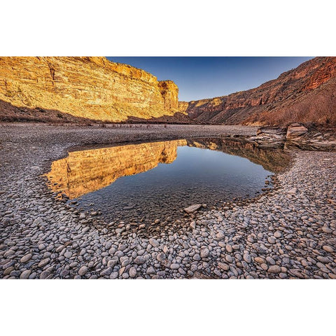 Pool-Colorado River-Moab-Utah Gold Ornate Wood Framed Art Print with Double Matting by Ford, John