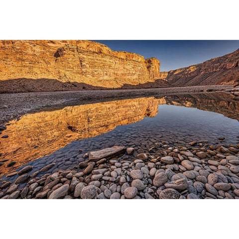 Pool-Colorado River-Moab-Utah Gold Ornate Wood Framed Art Print with Double Matting by Ford, John