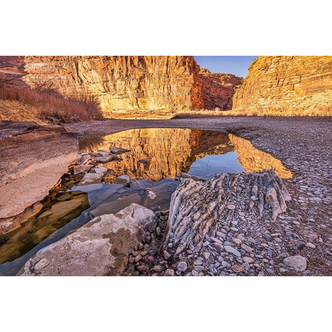 Pool-Colorado River-Moab-Utah Black Modern Wood Framed Art Print by Ford, John