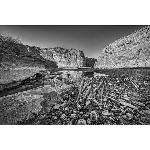 Pool-Colorado River-Moab-Utah Black Modern Wood Framed Art Print by Ford, John