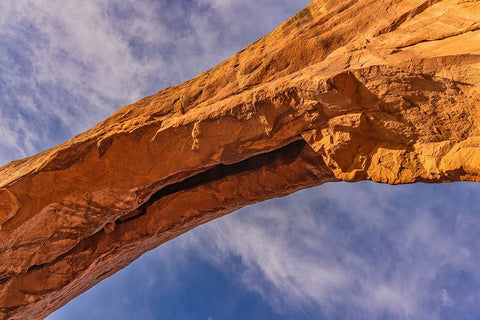 North Window Arch--Arches National Park-Utah White Modern Wood Framed Art Print with Double Matting by Ford, John