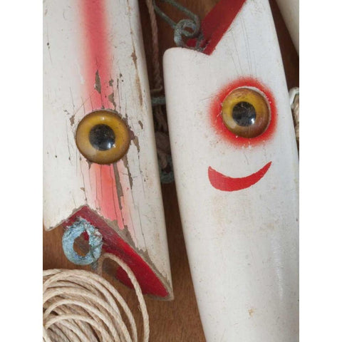 Washington, Seabeck Vintage fishing lures Black Modern Wood Framed Art Print by Paulson, Don