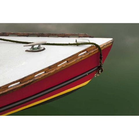 WA, Deer Harbor Bow of boat at Orcas Island Gold Ornate Wood Framed Art Print with Double Matting by Paulson, Don