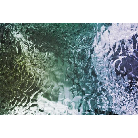 South Georgia Island Ice patterns White Modern Wood Framed Art Print by Paulson, Don