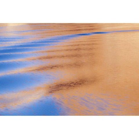 Utah, Glen Canyon NRA Boat wake patterns Gold Ornate Wood Framed Art Print with Double Matting by Paulson, Don