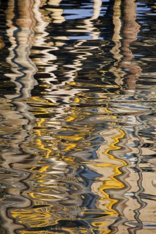 USA, Alaska, Ketchikan Reflections in water White Modern Wood Framed Art Print with Double Matting by Paulson, Don
