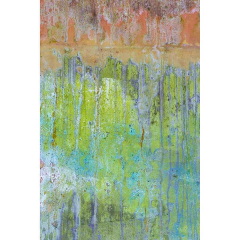 Washington, Fort Hayden Abstract painted wall White Modern Wood Framed Art Print by Paulson, Don