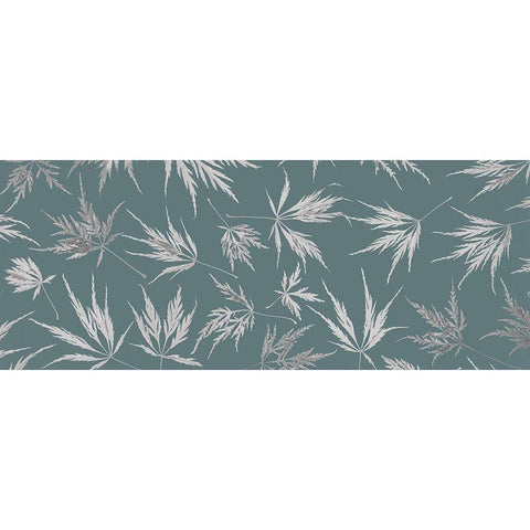 Washington State-Seabeck Panoramic of lace leaf maple leaves  Black Modern Wood Framed Art Print by Jaynes Gallery