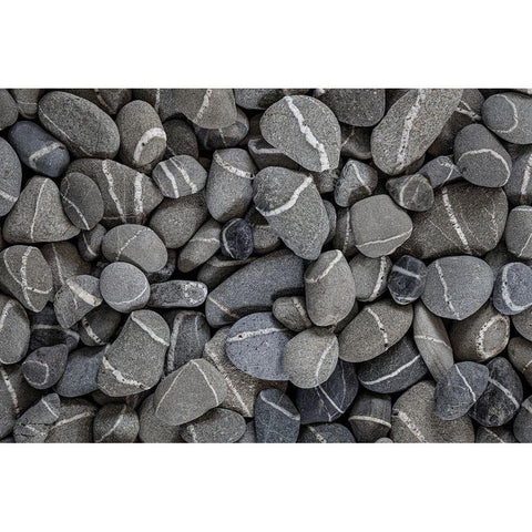 Washington State-Seabeck Rock patterns Black Modern Wood Framed Art Print by Jaynes Gallery