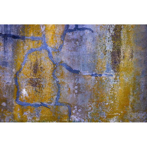 USA-Washington State-Fort Flagler State Park Abstract pattern of weathered wall Black Modern Wood Framed Art Print by Jaynes Gallery