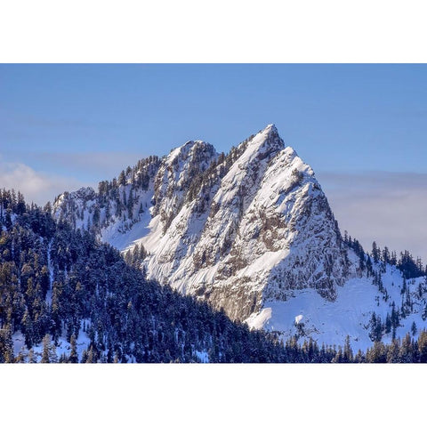 Washington State-Central Cascades Bessemer Mountain Black Modern Wood Framed Art Print by Wild, Jamie and Judy
