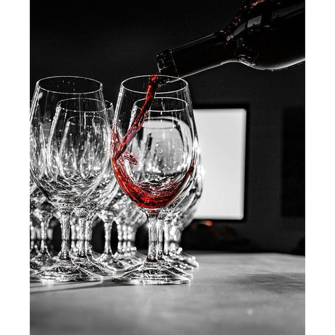 Washington State-Walla Walla Vintage Merlot Pour at Celebrate Walla Walla Black Modern Wood Framed Art Print with Double Matting by Duval, Richard