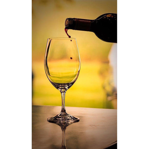 Washington State-Walla Walla Red wine backlit by the mid-day sun Black Modern Wood Framed Art Print by Duval, Richard