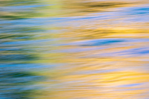 Sunset colors and trees reflecting on Snake River-Grand Teton National Park-Wyoming White Modern Wood Framed Art Print with Double Matting by Jones, Adam