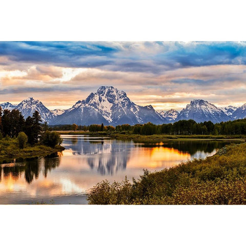 USA-Grand Teton National Park Black Modern Wood Framed Art Print by Theodore, George and Marilu