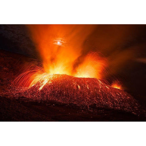 In Full Activity. Gold Ornate Wood Framed Art Print with Double Matting by Gabriel, Barathieu