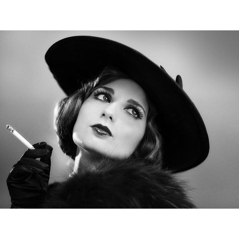 Desy6 Black Modern Wood Framed Art Print by Tambe, Peppe