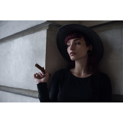 Untitled Black Modern Wood Framed Art Print with Double Matting by Kostadinov, Bobby